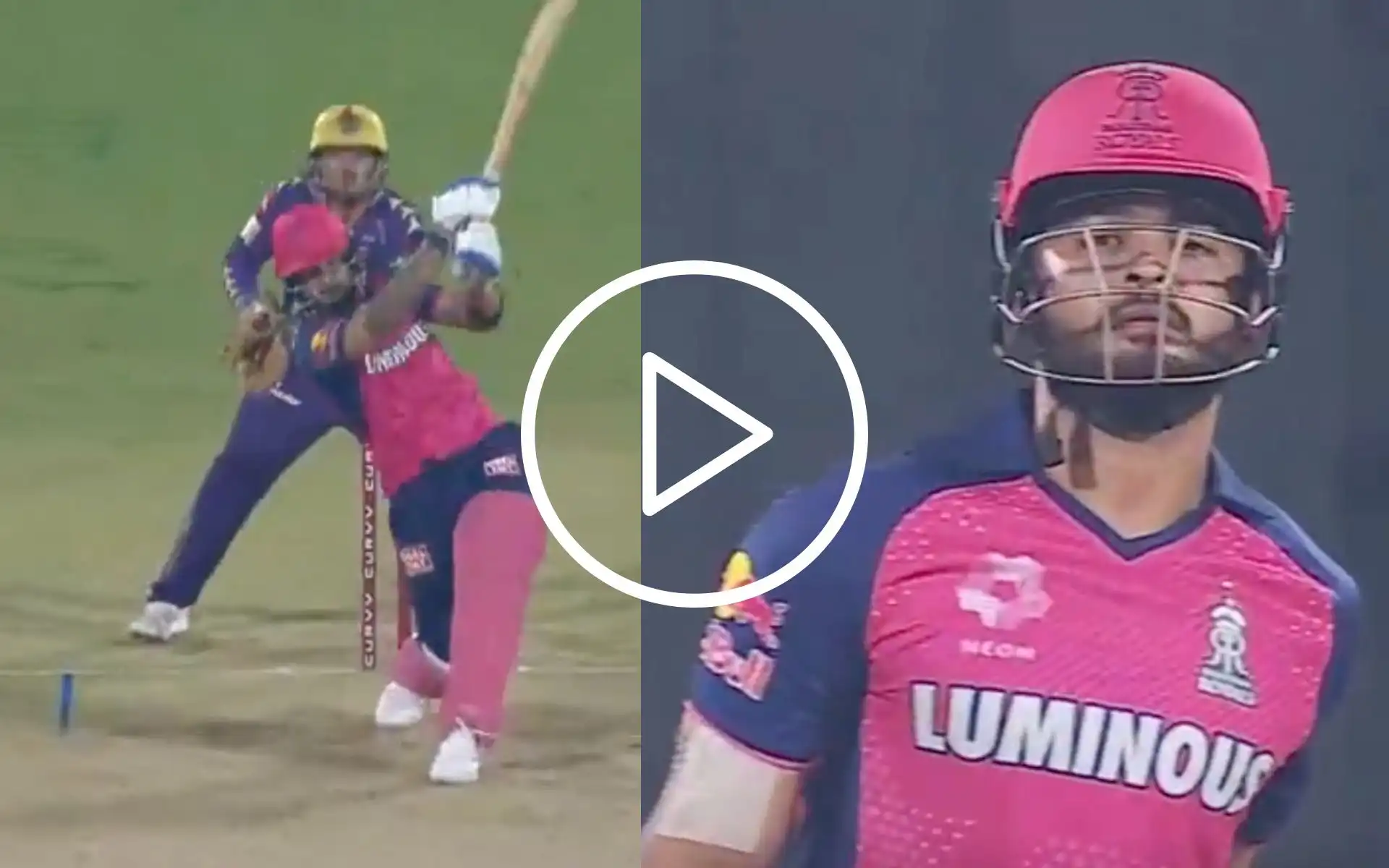 [Watch] Riyan Parag's Painful Eyes As He Fails As RR Captain Again With Reckless Shot